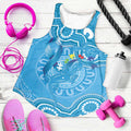 Australia Indigenous Women Racerback Tank Blue Ribbon Lizards Autism Awareness - Aussie Hoodie