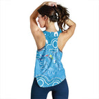 Australia Indigenous Women Racerback Tank Blue Ribbon Lizards Autism Awareness - Aussie Hoodie
