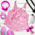 Australia Indigenous Women Racerback Tank Pink Ribbon Breast Cancer Butterfly Aboriginal - Aussie Hoodie