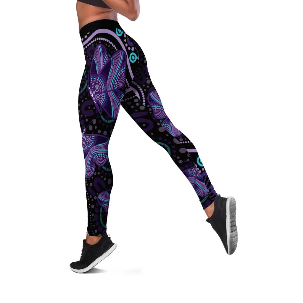 Australia Infinity Heart Indigenous Leggings Fly High Until We Meet Again - Aussie Hoodie