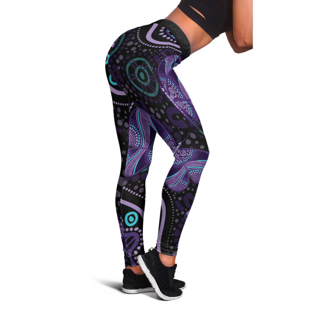 Australia Infinity Heart Indigenous Leggings Fly High Until We Meet Again - Aussie Hoodie