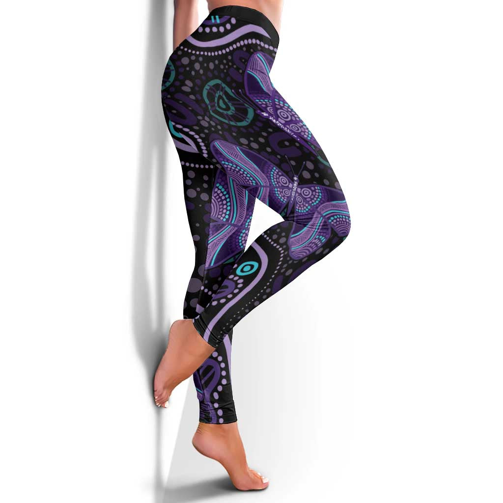 Australia Infinity Heart Indigenous Leggings Fly High Until We Meet Again - Aussie Hoodie
