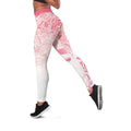 Australia Leggings Breast Cancer Pink Ribbon - Marble Roses - Aussie Hoodie