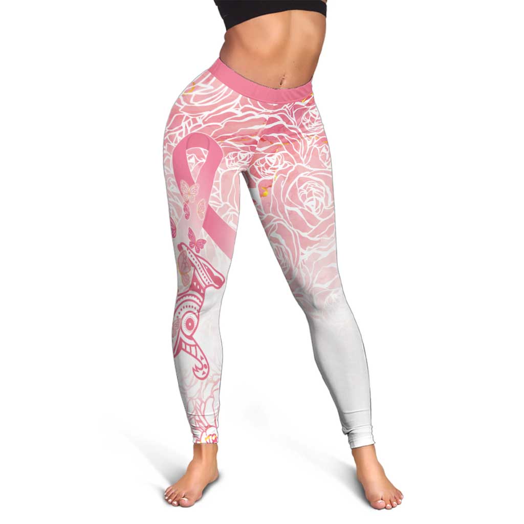 Australia Leggings Breast Cancer Pink Ribbon - Marble Roses - Aussie Hoodie