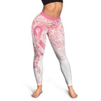 Australia Leggings Breast Cancer Pink Ribbon - Marble Roses - Aussie Hoodie