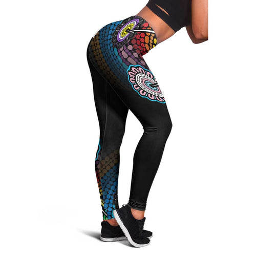 Australia LGBTQ+ History Month Leggings Indigenous Rainbows Pride Be You LT7
