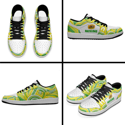 Australia Matildas 2026 Low Sneakers Aboriginal Art