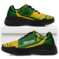 Australia Matildas Soccer Chunky Sneakers Go Aussie Kangaroo Marble Curve Stylized - Aussie Hoodie