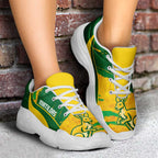 Australia Matildas Soccer Chunky Sneakers Go Aussie Kangaroo Marble Curve Stylized - Aussie Hoodie