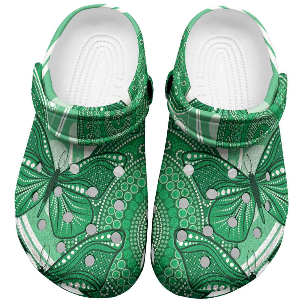 Australia Mental Health Awareness Month Clogs Shoes Your Mind Matter Aboriginal Art - Aussie Hoodie