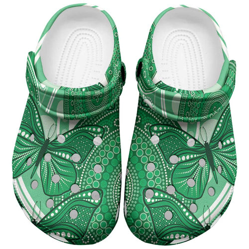 Australia Mental Health Awareness Month Clogs Shoes Your Mind Matter Aboriginal Art - Aussie Hoodie
