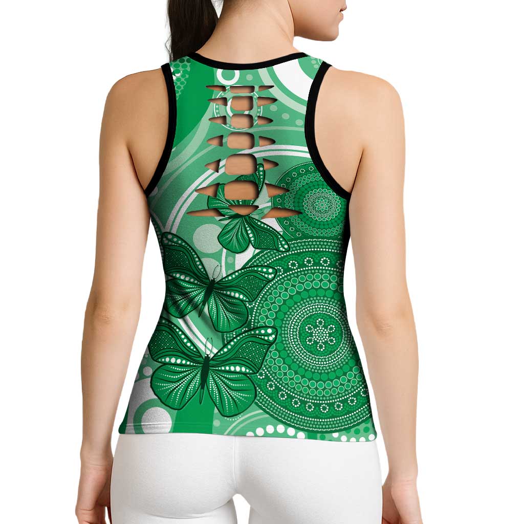Australia Mental Health Awareness Month Hollow Tank Top Your Mind Matter Aboriginal Art - Aussie Hoodie