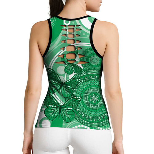 Australia Mental Health Awareness Month Hollow Tank Top Your Mind Matter Aboriginal Art - Aussie Hoodie
