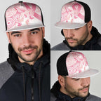 Australia Mesh Trucker Cap Breast Cancer Pink Ribbon - Marble Roses - Aussie Hoodie