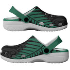 Australia New Zealand Rugby Clogs Shoes Green Aboriginal Wallabies and Maori Black Fern - Aussie Hoodie