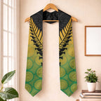Australia New Zealand Rugby Graduation Stole Gradient Aboriginal Wallabies and Maori Black Fern - Aussie Hoodie