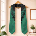 Australia New Zealand Rugby Graduation Stole Green Aboriginal Wallabies and Maori Black Fern - Aussie Hoodie