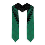 Australia New Zealand Rugby Graduation Stole Green Aboriginal Wallabies and Maori Black Fern - Aussie Hoodie