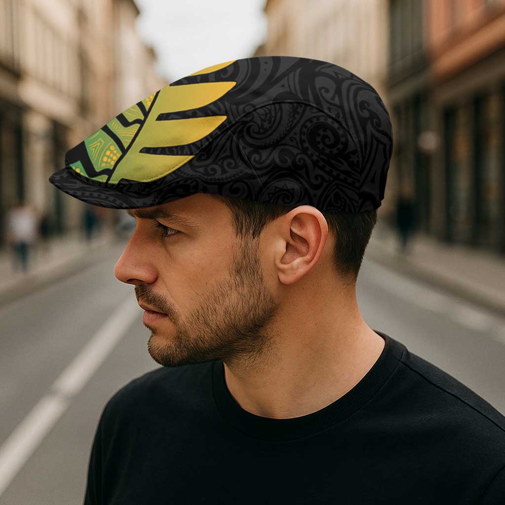 Australia New Zealand Rugby Jeff Hat Gradient Aboriginal Wallabies and Maori Black Fern - Aussie Hoodie