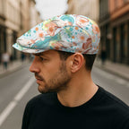 Australia Pink Cockatoo Aboriginal Art Jeff Hat Tropical Hibiscus Floral Style