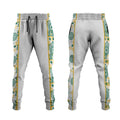 Australia Rugby Kangaroo Jogger Pants White Aboriginal Dot Geometry