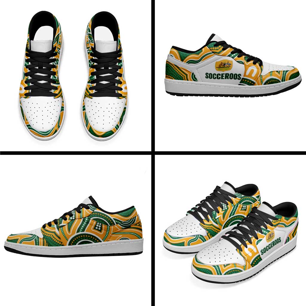 Australia Socceroos 2026 Low Sneakers Aboriginal Art