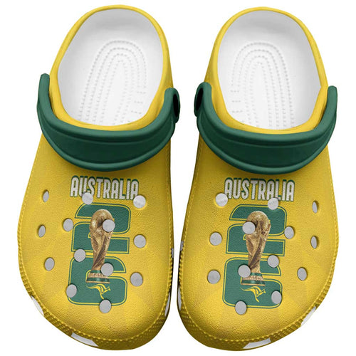 Australia Socceroos Clogs Shoes 2026 Forever Golden - Aussie Hoodie