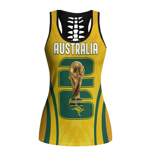 Australia Socceroos Hollow Tank Top 2026 Forever Golden - Aussie Hoodie