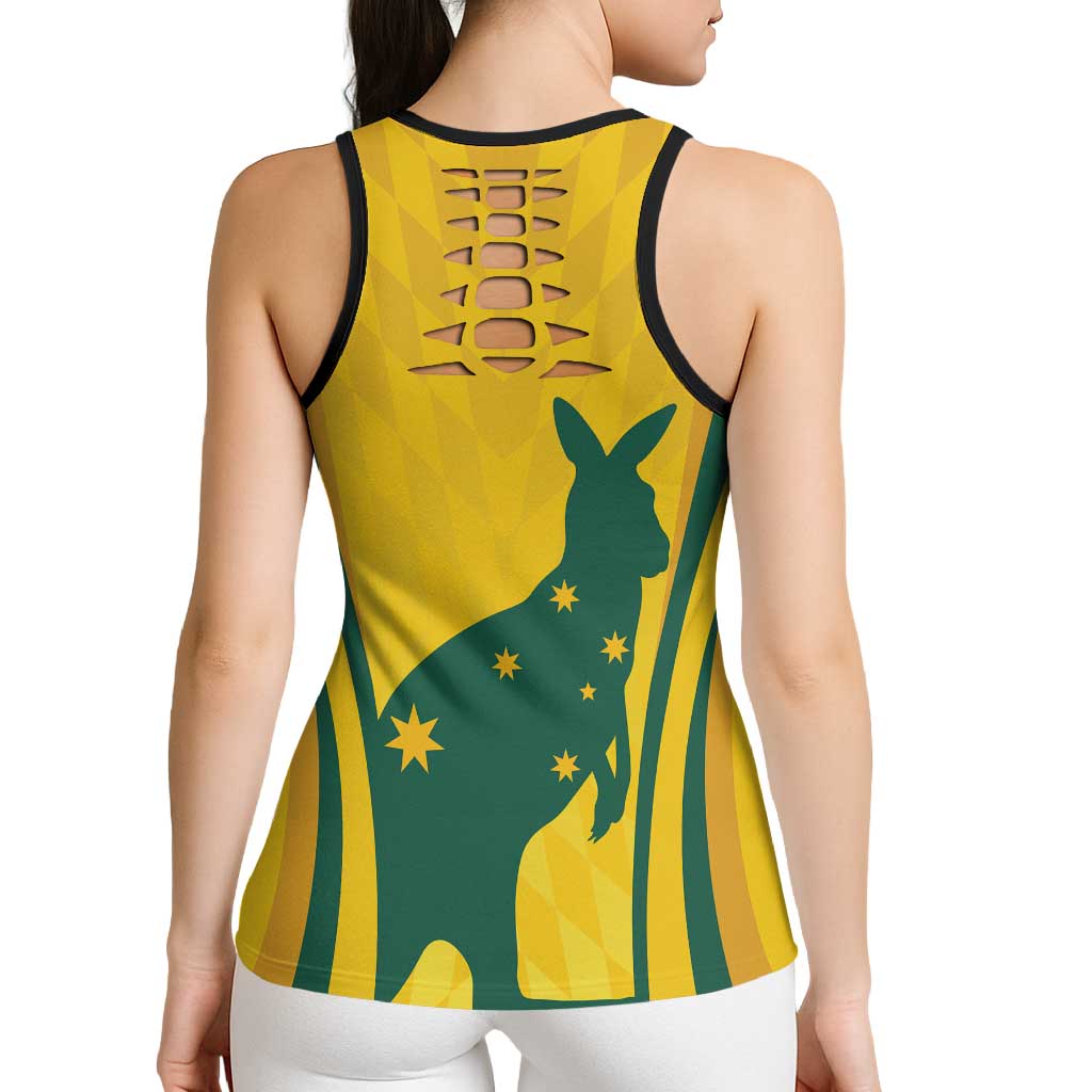 Australia Socceroos Hollow Tank Top 2026 Forever Golden - Aussie Hoodie