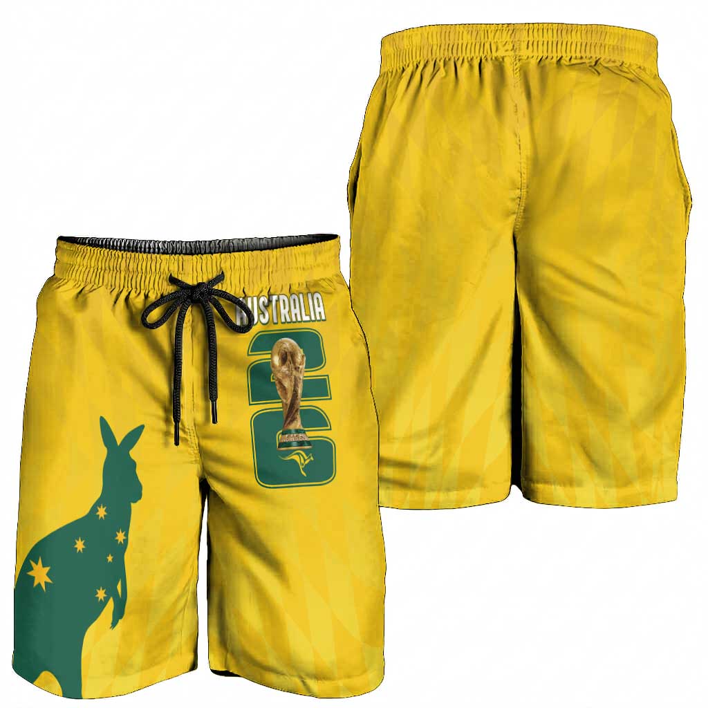 Australia Socceroos Shorts for Men 2026 Forever Golden - Aussie Hoodie
