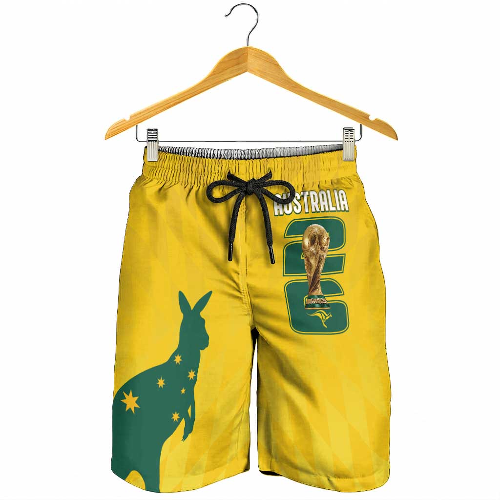 Australia Socceroos Shorts for Men 2026 Forever Golden - Aussie Hoodie