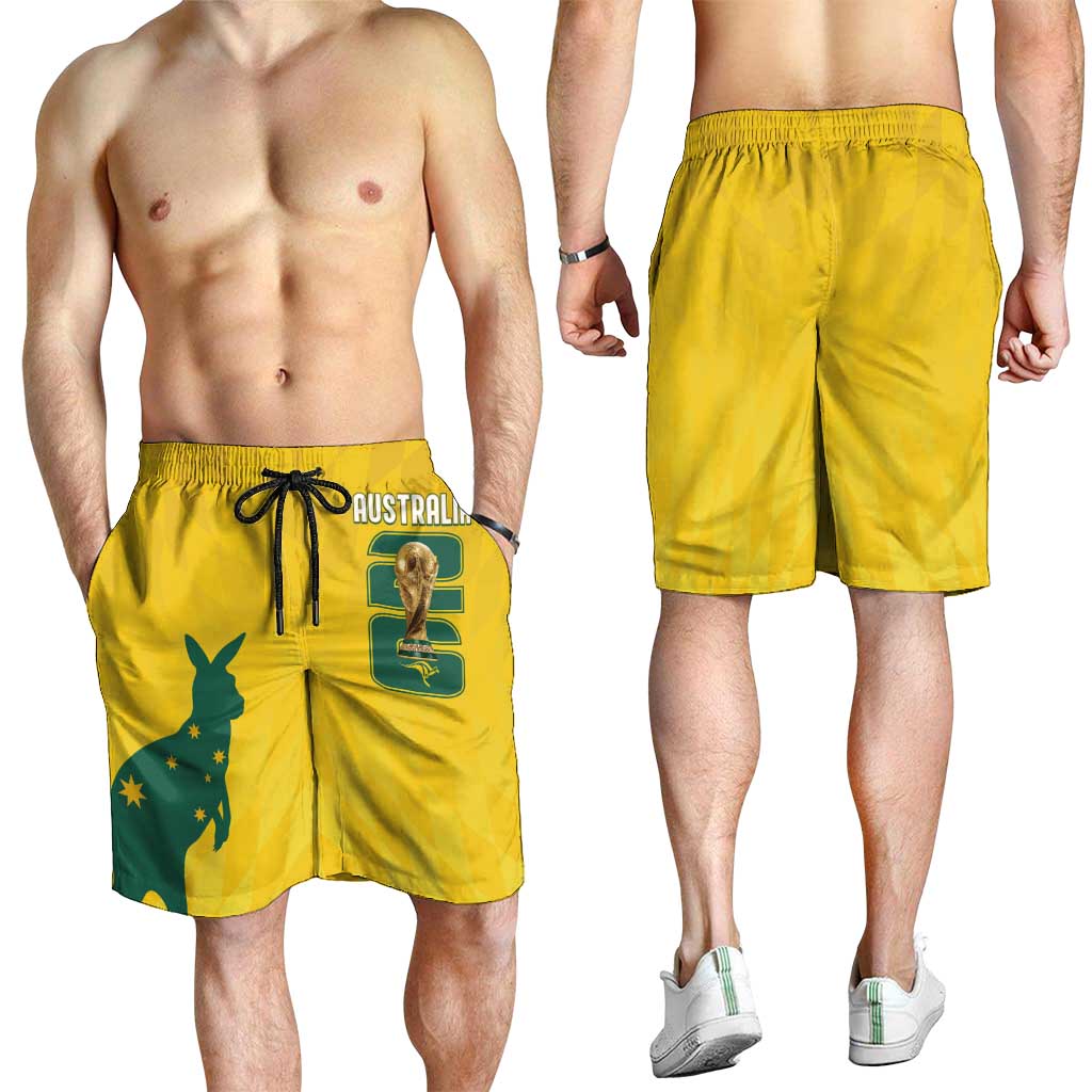 Australia Socceroos Shorts for Men 2026 Forever Golden - Aussie Hoodie