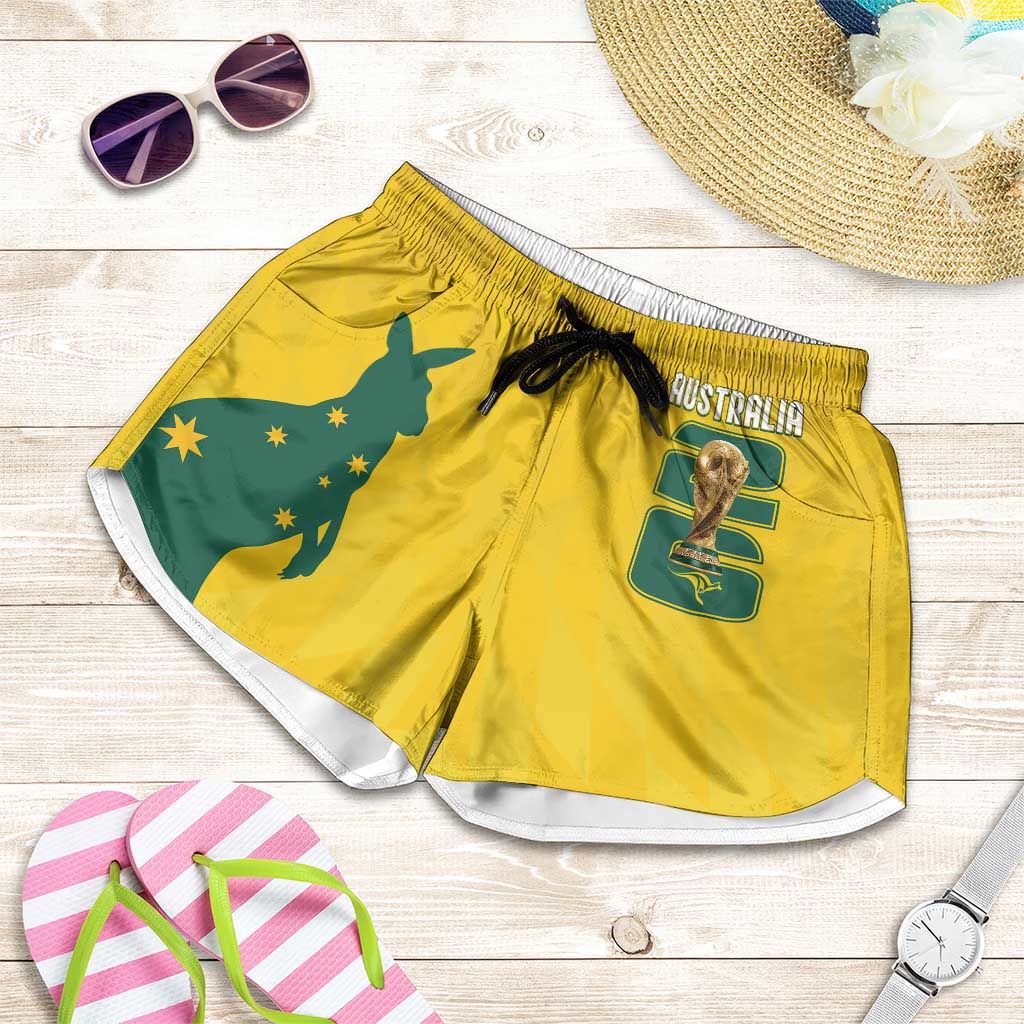 Australia Socceroos Shorts for Women 2026 Forever Golden - Aussie Hoodie