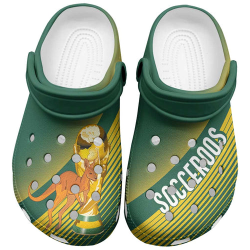 Australia Socceroos WC2026 Clogs Shoes Golden Champions - Aussie Hoodie