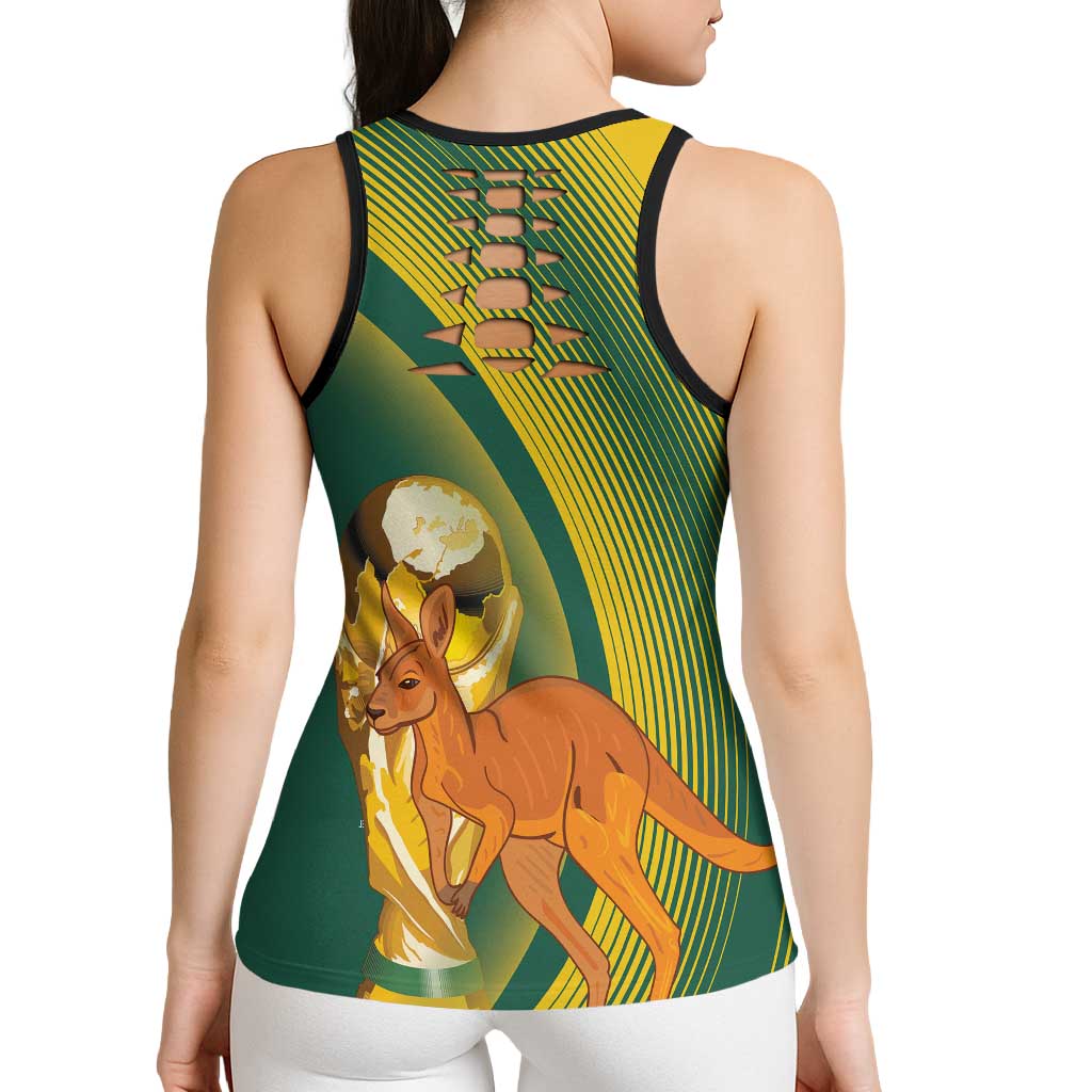 Australia Socceroos WC2026 Hollow Tank Top Golden Champions - Aussie Hoodie
