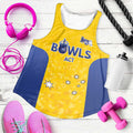 Australian ACT Lawn Bowls Custom Women Racerback Tank Aussie Minimalist Style - Aussie Hoodie