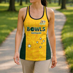 Australian Lawn Bowls Custom Hollow Tank Top Aussie Minimalist Style - Aussie Hoodie