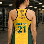 Australian Lawn Bowls Custom Hollow Tank Top Aussie Minimalist Style - Aussie Hoodie