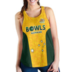 Australian Lawn Bowls Custom Women Racerback Tank Aussie Minimalist Style - Aussie Hoodie