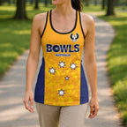 Australian South Australia Lawn Bowls Custom Hollow Tank Top Aussie Minimalist Style - Aussie Hoodie