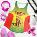 Australian Tasmania Lawn Bowls Custom Women Racerback Tank Aussie Minimalist Style - Aussie Hoodie