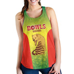 Australian Tasmania Lawn Bowls Custom Women Racerback Tank Aussie Minimalist Style - Aussie Hoodie