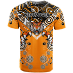 Wests Tiger Rugby Aboriginal Pattern T Shirt - LT2