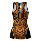 Basketball New Zealand Hollow Tank Top Gold Maori Ta Moko Indigenous - Aussie Hoodie