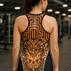 Basketball New Zealand Hollow Tank Top Gold Maori Ta Moko Indigenous - Aussie Hoodie