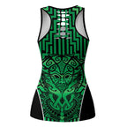 Basketball New Zealand Hollow Tank Top Green Maori Ta Moko Indigenous - Aussie Hoodie