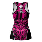 Basketball New Zealand Hollow Tank Top Pink Maori Ta Moko Indigenous - Aussie Hoodie