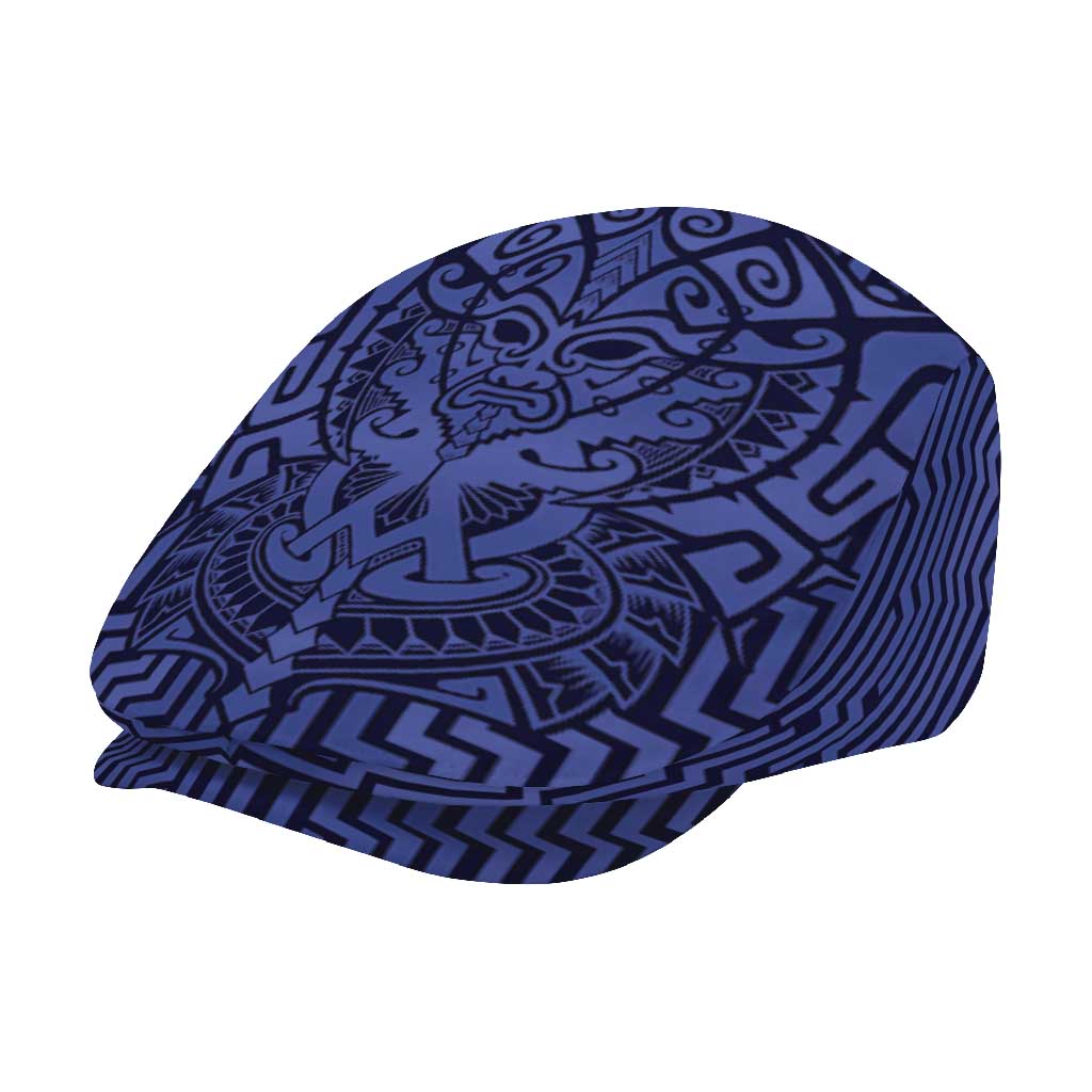 Basketball New Zealand Jeff Hat Blue Maori Ta Moko Indigenous - Aussie Hoodie