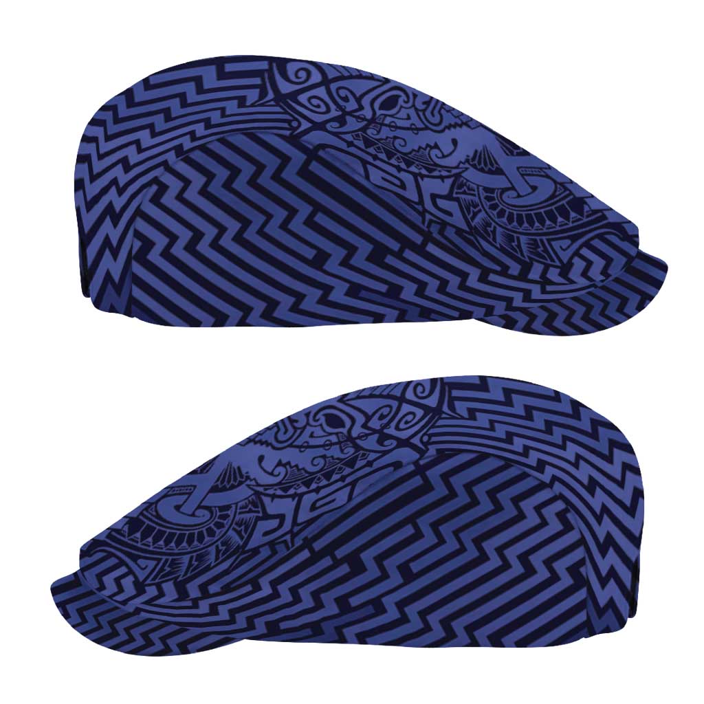 Basketball New Zealand Jeff Hat Blue Maori Ta Moko Indigenous - Aussie Hoodie