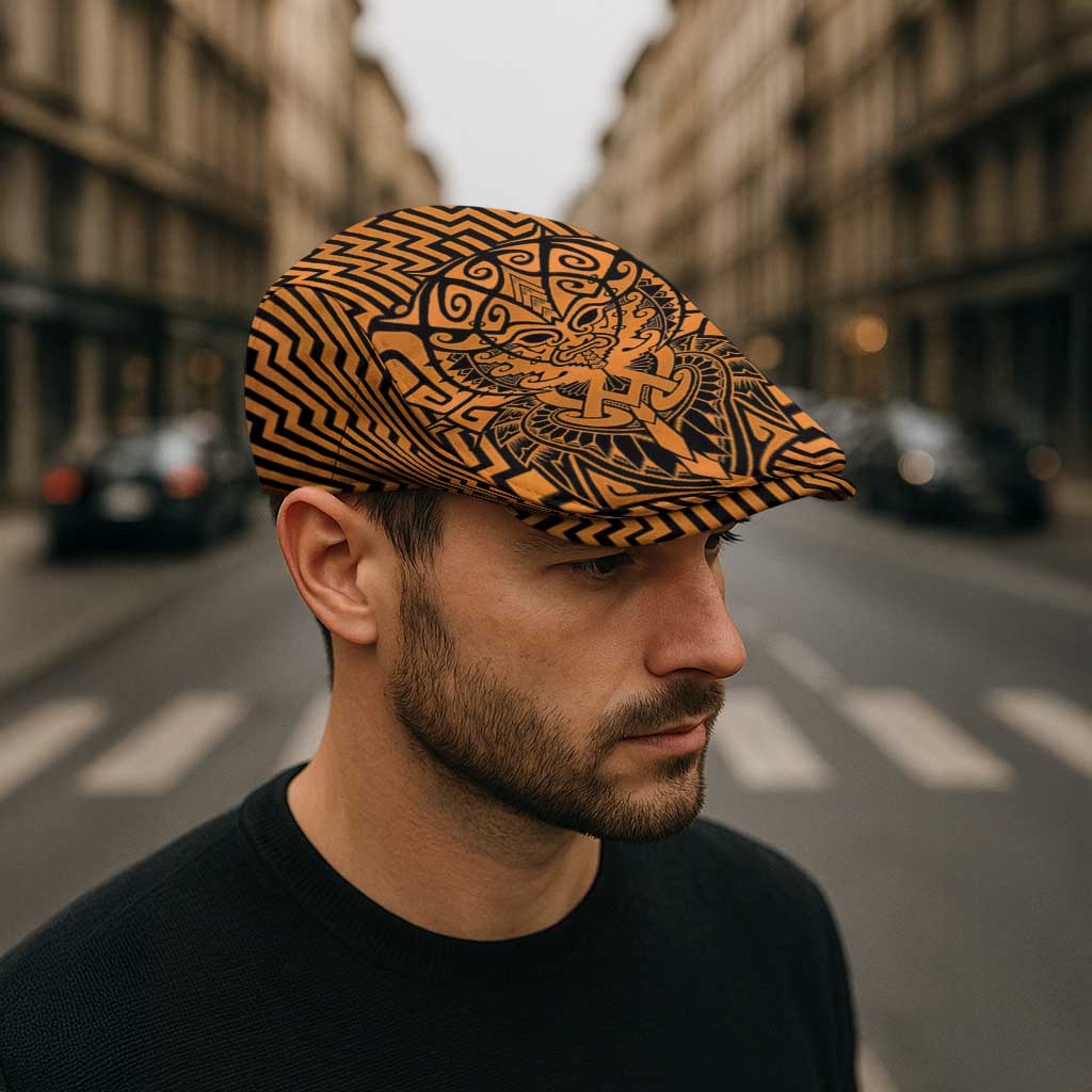 Basketball New Zealand Jeff Hat Gold Maori Ta Moko Indigenous - Aussie Hoodie